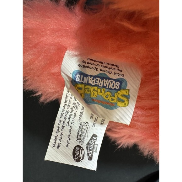 Spongebob Squarepants 9" Fuggler Plush - Patrick Star 2024 Stuffed Figure GUC - Picture 5 of 5